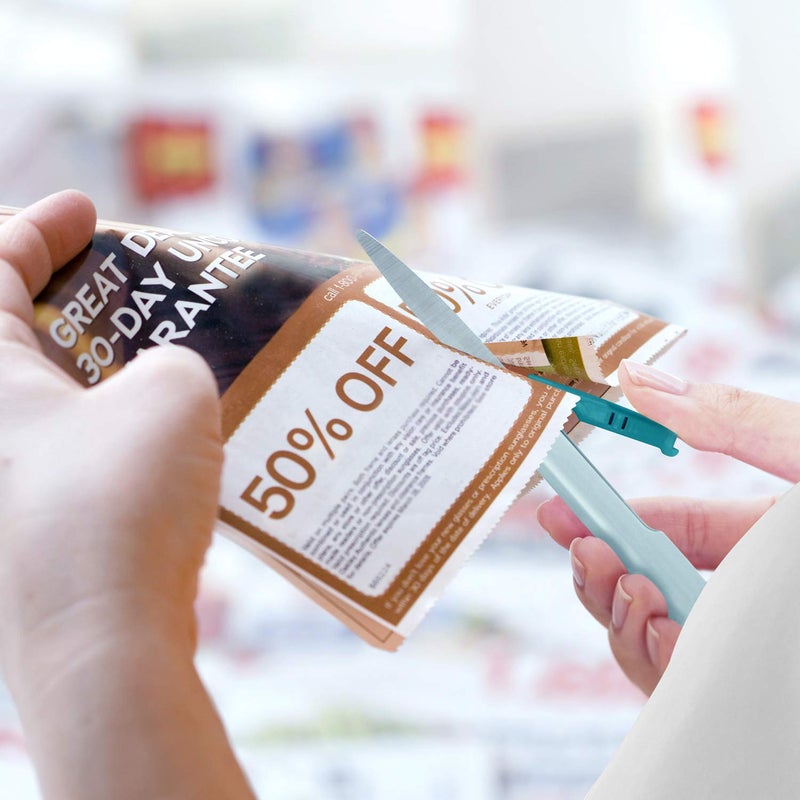 Plus Pen Style Non-Stick Compact TSA Twiggy Scissors with Cover, Turquoise - Image 4